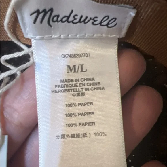 Madewell Lantern straw hat - Picture 3 of 3